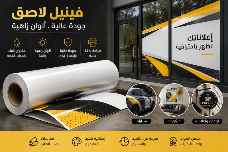 طباعة فينيل لاصق